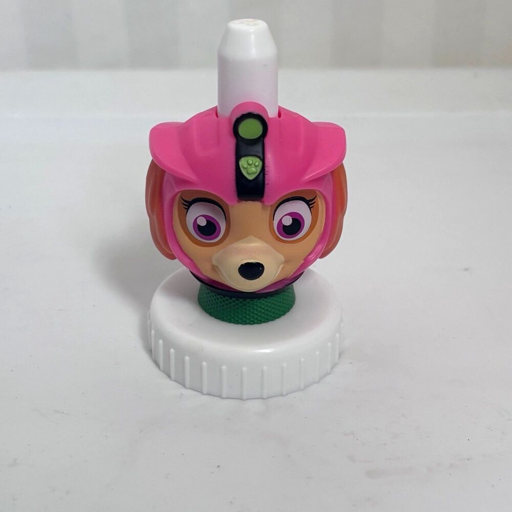 Good 2 Grow Juice Bottle Topper Paw Patrol The Movie Skye Pink Helmet Spout
